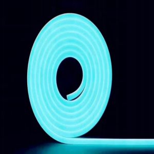 Neon LED SILICONE 24V IP67 6x12 co 5cm BŁĘKITNY