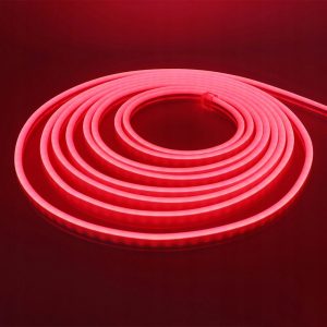 Neon LED SILICONE 12V IP67 6x12 co 1cm CZERWONY