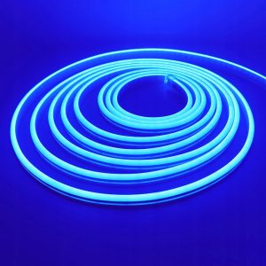 Neon LED SILICONE 12V IP67 6x12 co 1cm NIEBIESKI