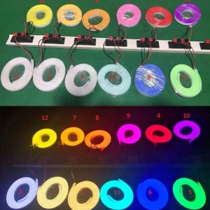 Neon LED SILICONE 12V IP67 6x12 co 1cm NIEBIESKI