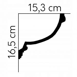 Listwa sufitowa gzyms Mardom profil MDB140