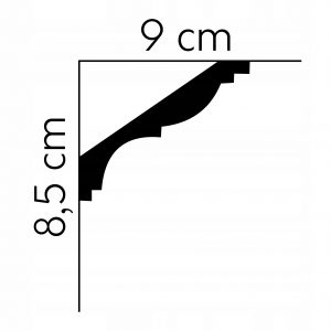 Listwa sufitowa gzyms Mardom profil MDB117