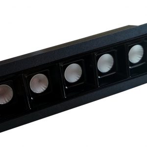 Lampa liniowa LED podtynkowa 10W 4000K CZARNA LEX