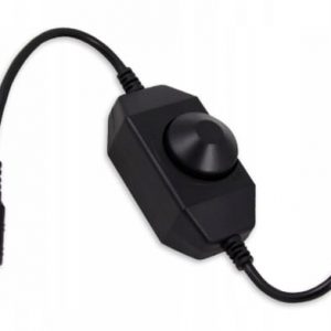 Ściemniacz LED czarny z pokrętłem 12V/72W 24V/144W