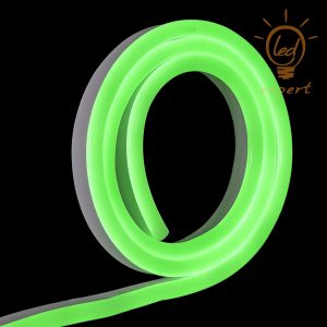 Neon LED 230V 8x17 dwustronny IP67 Zielony 1m