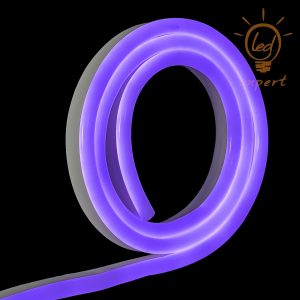 Neon LED 230V 8x17 dwustronny IP67 Fioletowy 1m