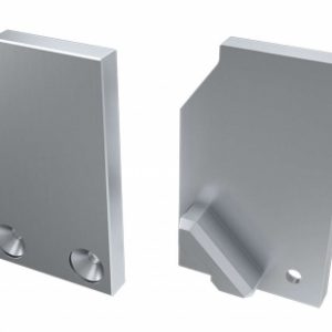 Zaślepka ALU do profilu typ I10 10mm srebrna lewa Zaślepka ALU do profilu typ I10 10mm srebrna lewa