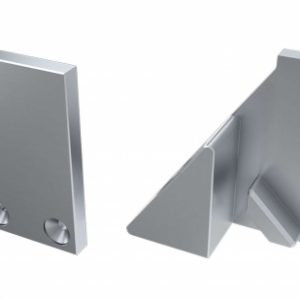 Zaślepka ALU do profilu typ I10 10mm srebrna lewa z podporą