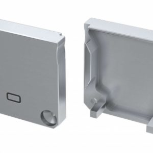 Zaślepka do profilu DILEDA szara z otworem Zaślepka do profilu DILEDA szara z otworem