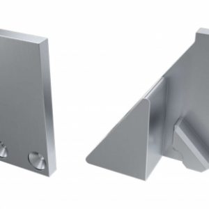 Zaślepka ALU do profilu typ I6 8mm srebrna lewa z podporą Zaślepka ALU do profilu typ I6 8mm srebrna lewa z podporą