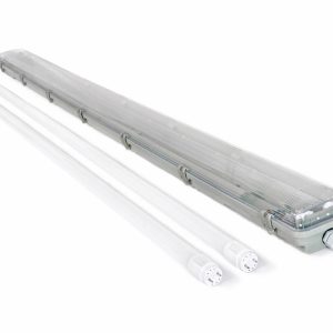 Oprawa hermetyczna 150cm + 2 świetlówki LED T8 22W Ciepłe 3000K