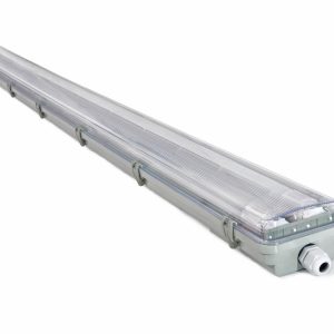 Oprawa hermetyczna 150cm + 2 świetlówki LED T8 22W Ciepłe 3000K