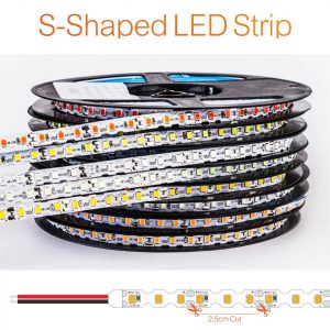 Taśma LED 12V S-SHAPE 6mm PRO 9.6W/m 120xSMD2835 - Zielona