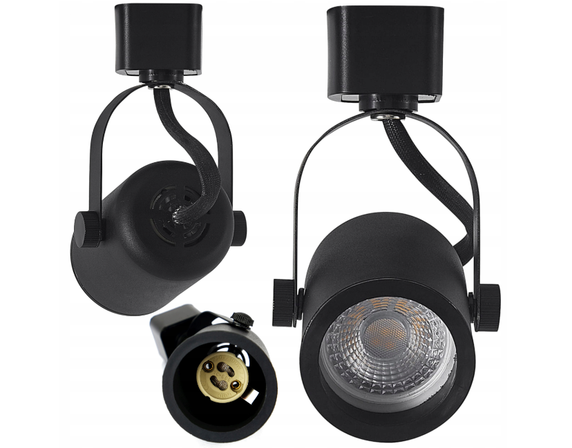 Reflektor szynowy GU10 100x55mm Prestige - Czarny