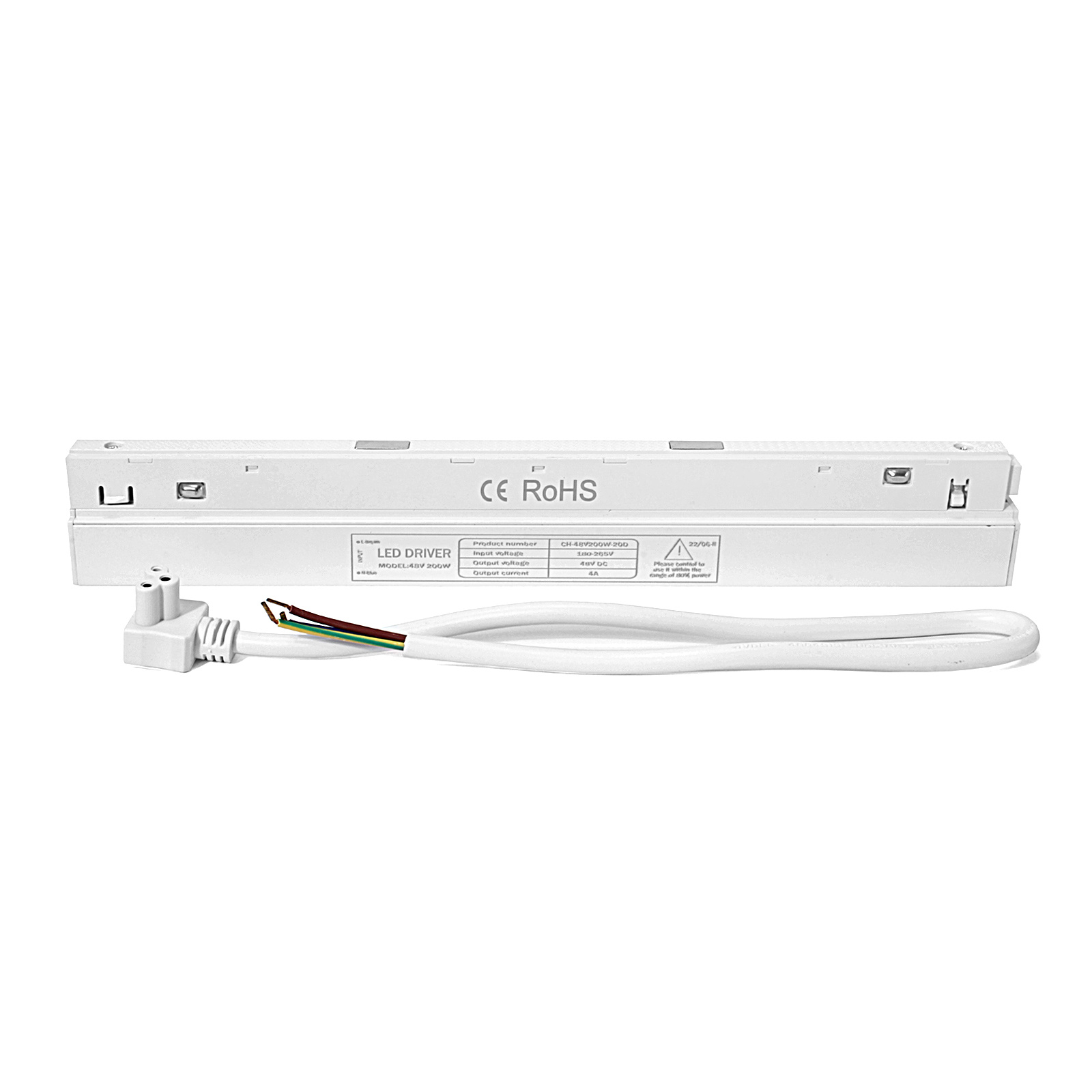 Zasilacz wewnętrzny do szyn magnetycznych Biały White Line 200W