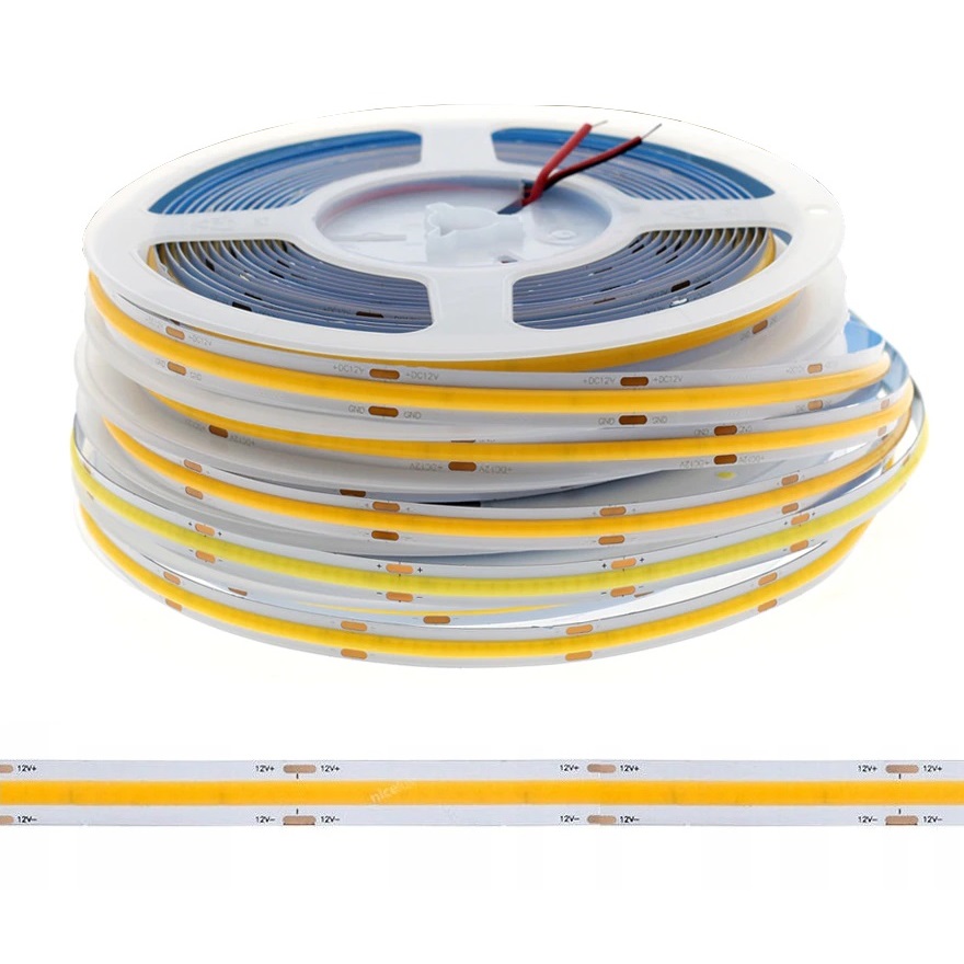 Taśma LED COB 12V 12W PRO LINE 252 LED/m Neutralna 1m