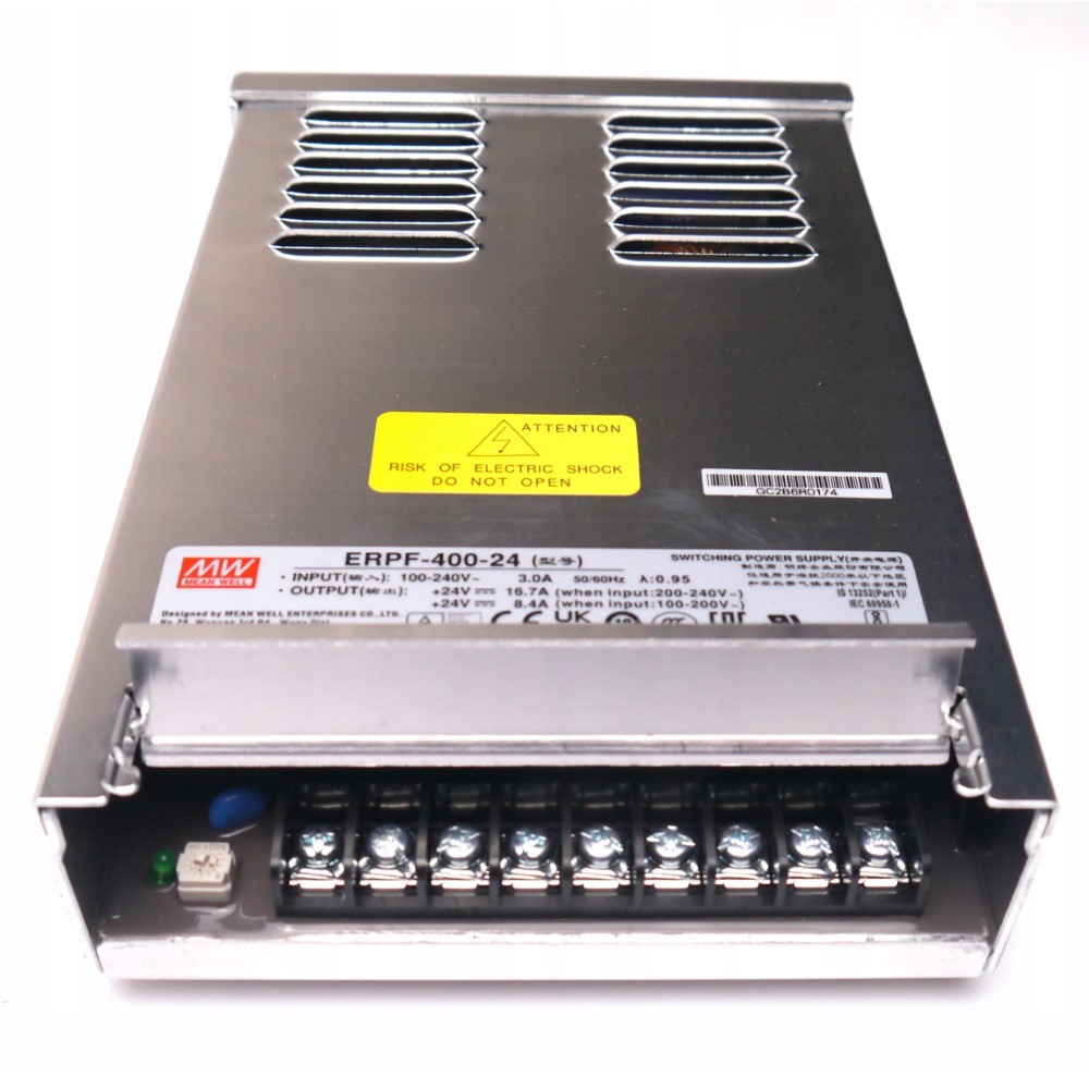 Zasilacz LED modułowy 24V 400W Mean Well ERPF-400-24