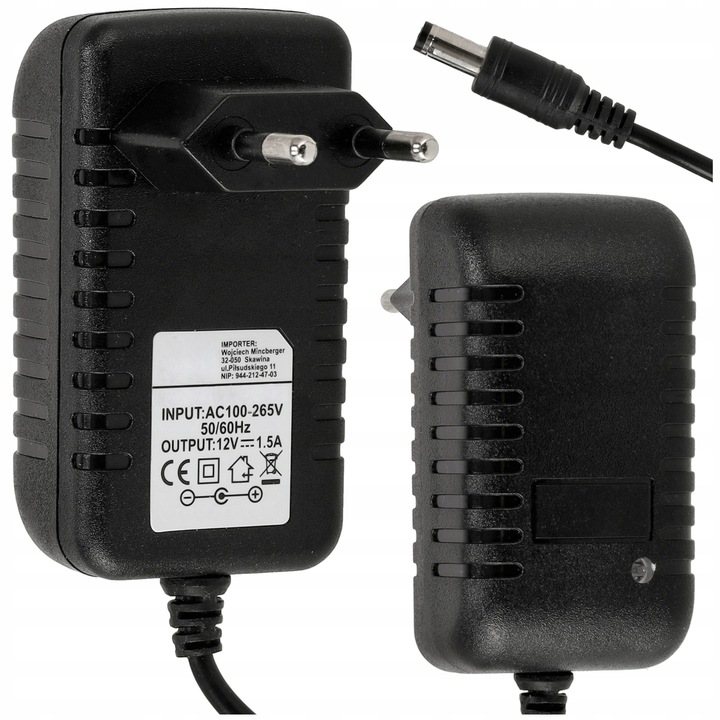 Zasilacz LED wtyczkowy 12V 18W 1.5A