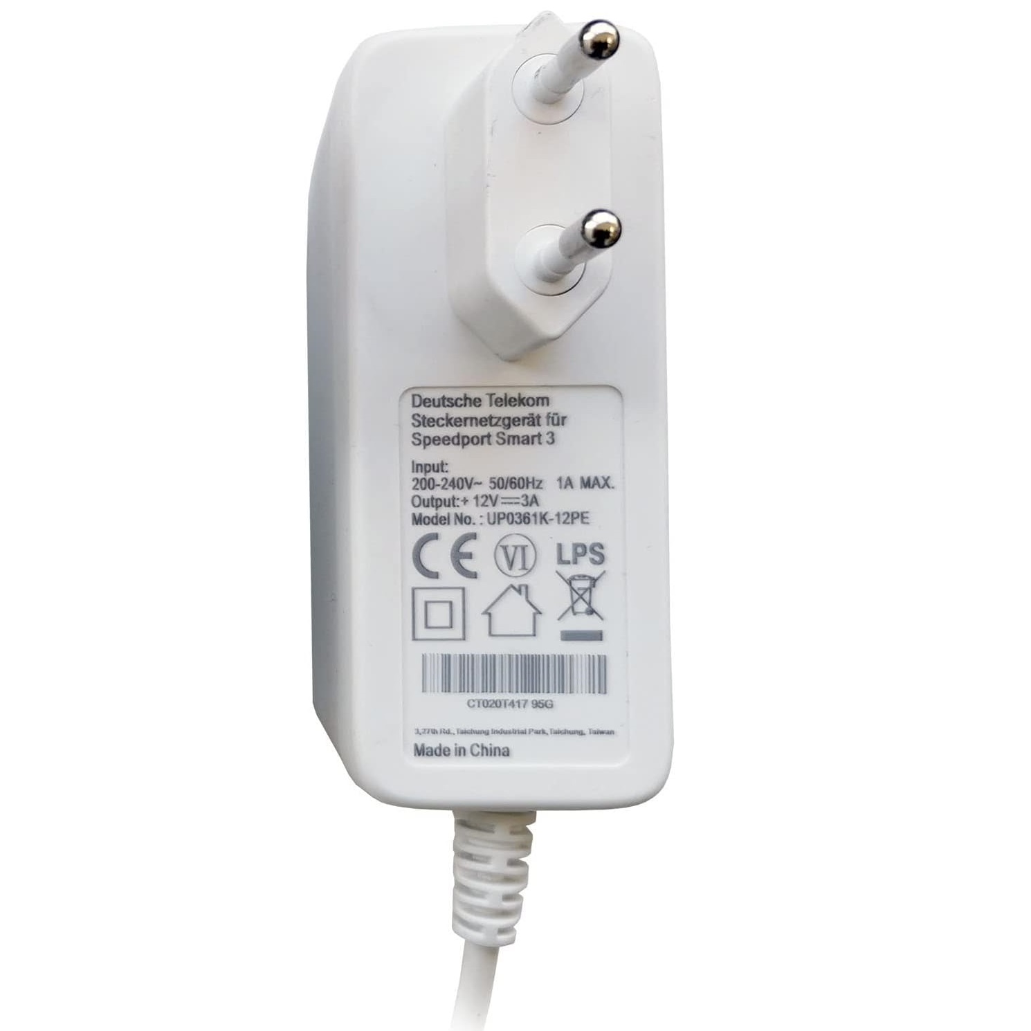 Zasilacz LED wtyczkowy biały 12V 36W 3A
