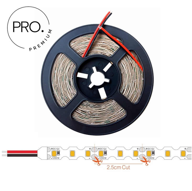 Taśma LED 12V S-SHAPE 6mm PRO 9.6W/m 120xSMD2835 - Fioletowa