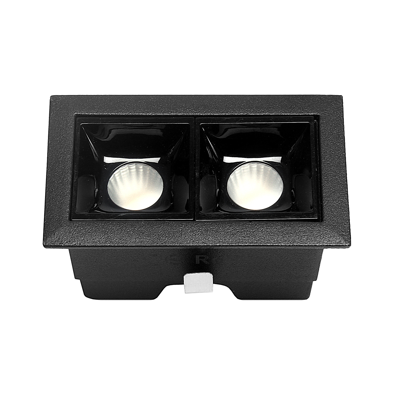 Lampa LED wpuszczana LEX 2-points 4W 3000K czarna
