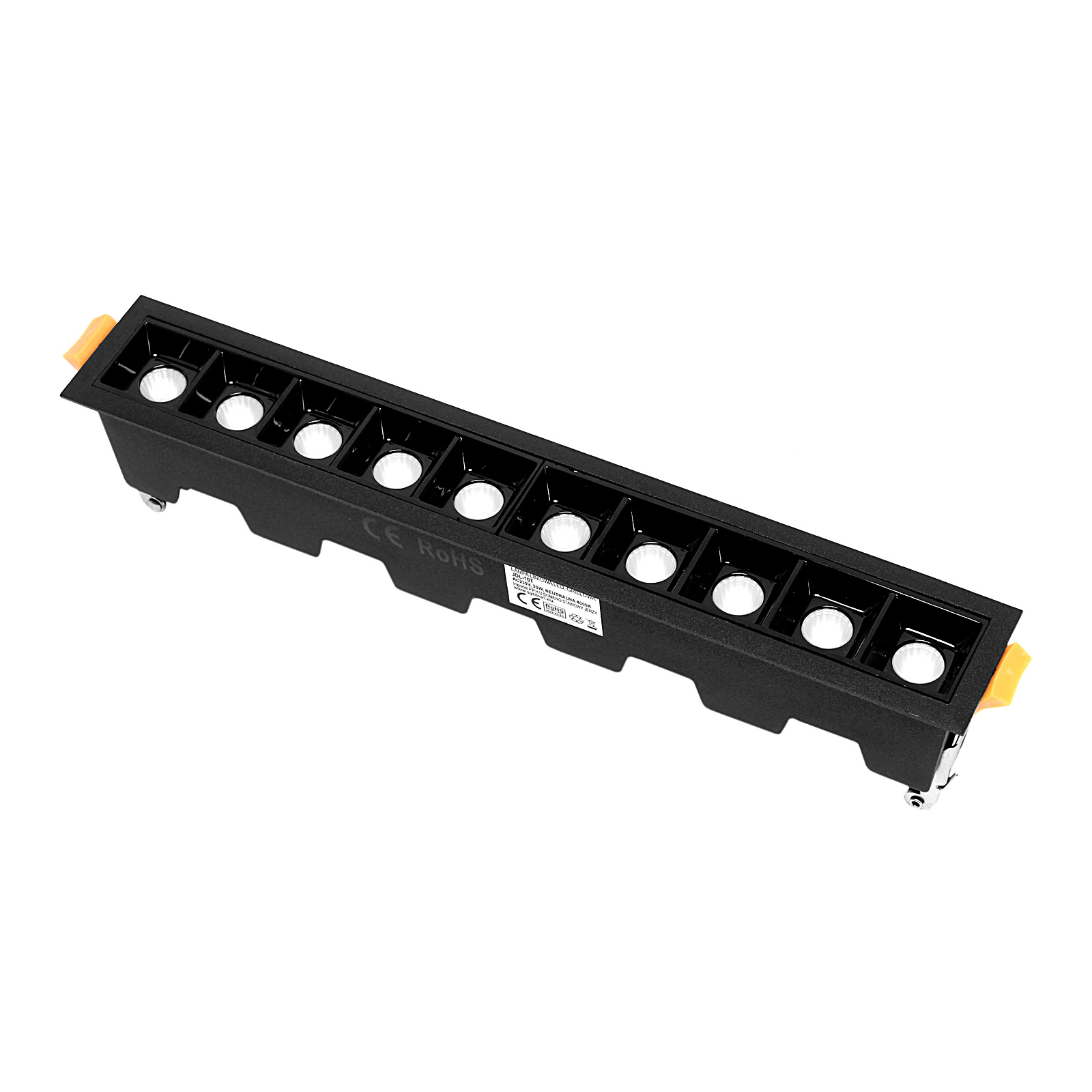 Lampa LED wpuszczana LEX 10-points 20W 4000K czarna