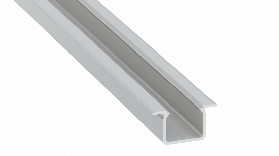 Profil LED typ U srebrny 3 m – zestaw 10 sztuk