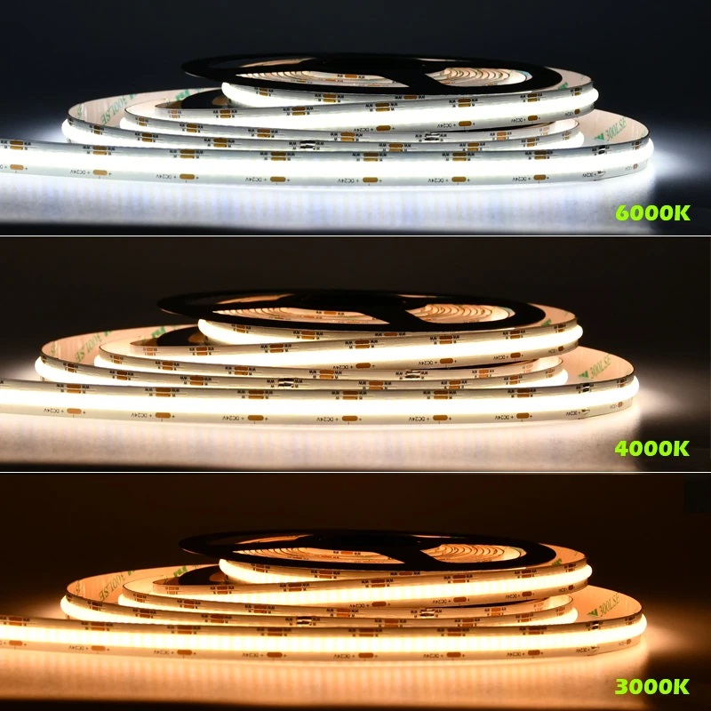 Taśma LED COB 24V CCT IP67 14,4W/m 608 LED 10m