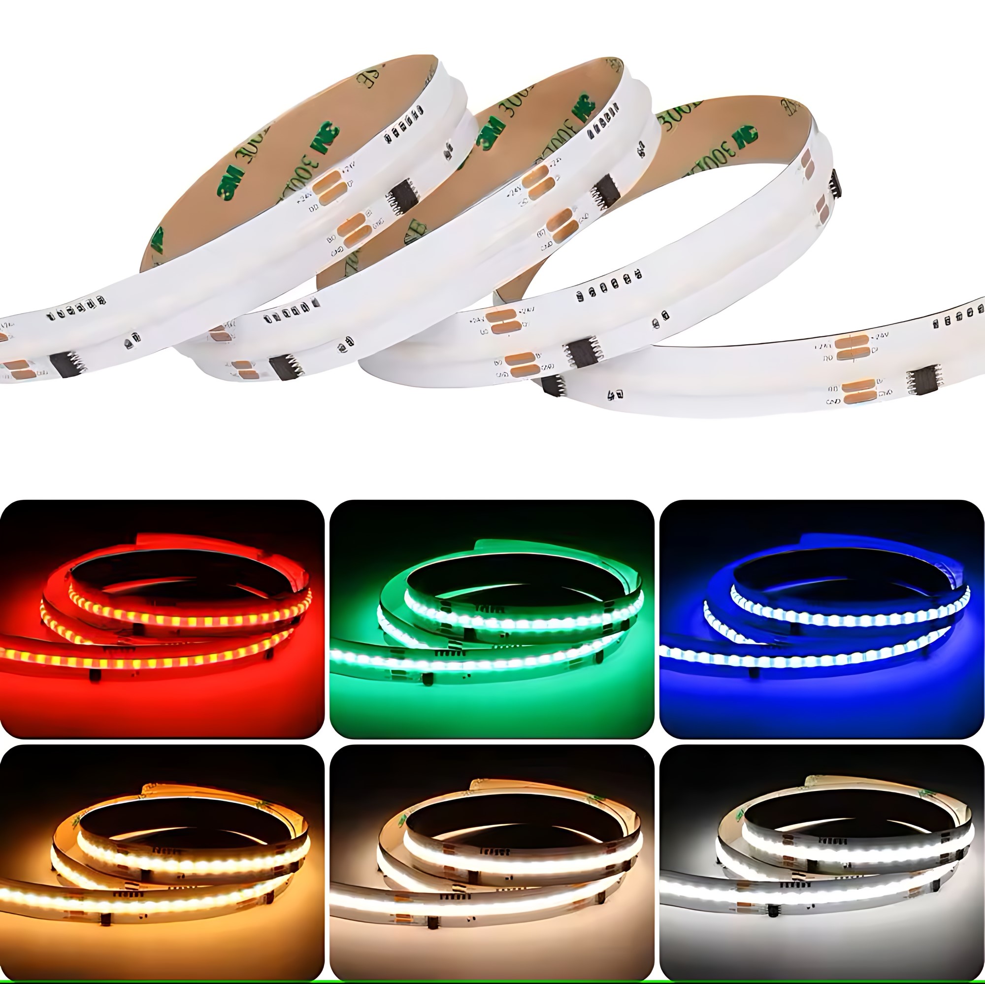 Taśma LED COB 24V Cyfrowa RGB+CCT WS2805 26W/m 840 LED 5m