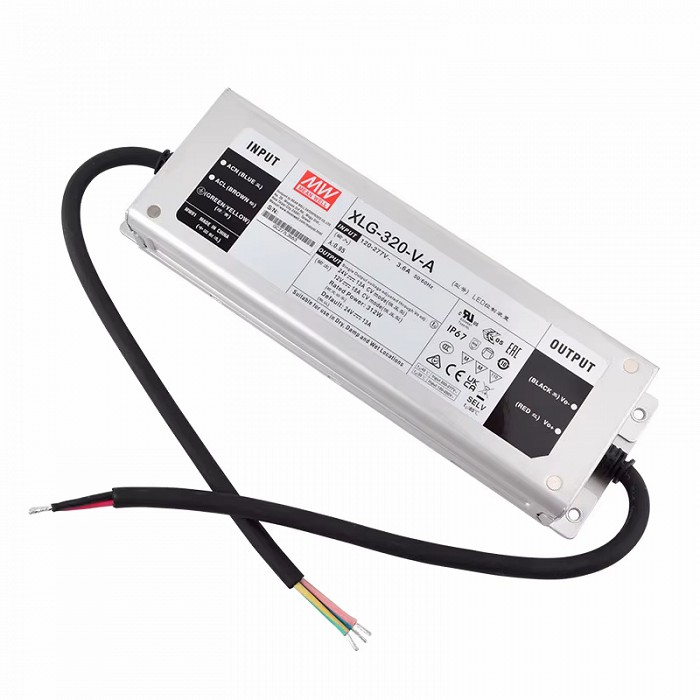 Zasilacz LED IP67 Mean Well XLG-320-V-A 12V/24V 216W/312W