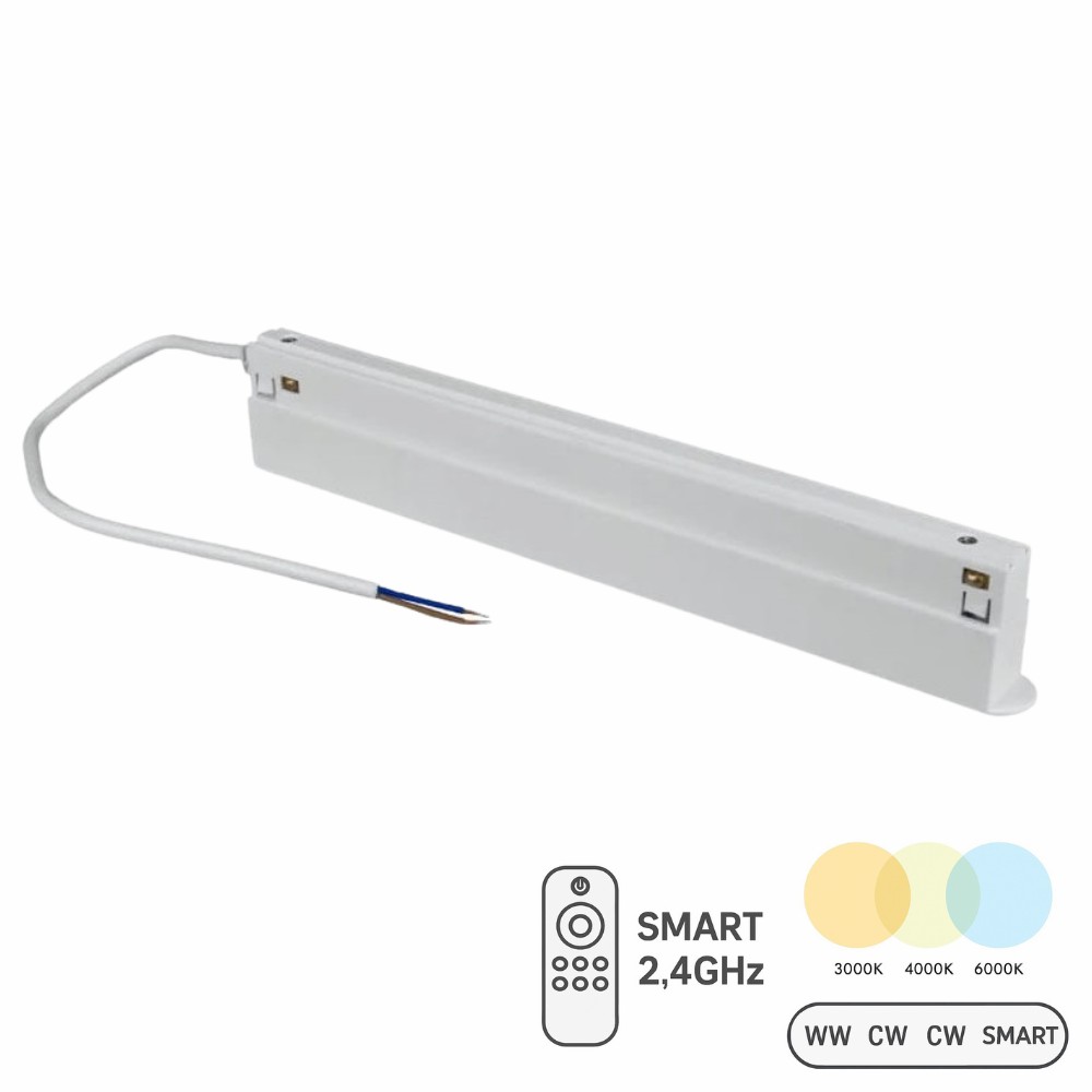 Zasilacz do lamp magnetycznych 200W CCT Switch 2,4 GHz Biały