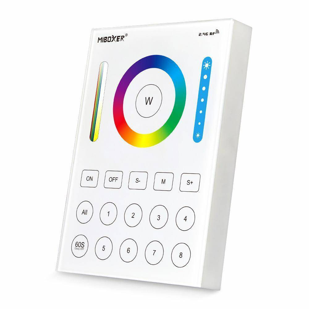 Sterownik dotykowy Mi-Light B8 RGB+CCT 2xAAA 8 stref Sterownik dotykowy Mi-Light B8 RGB+CCT 2xAAA 8 stref