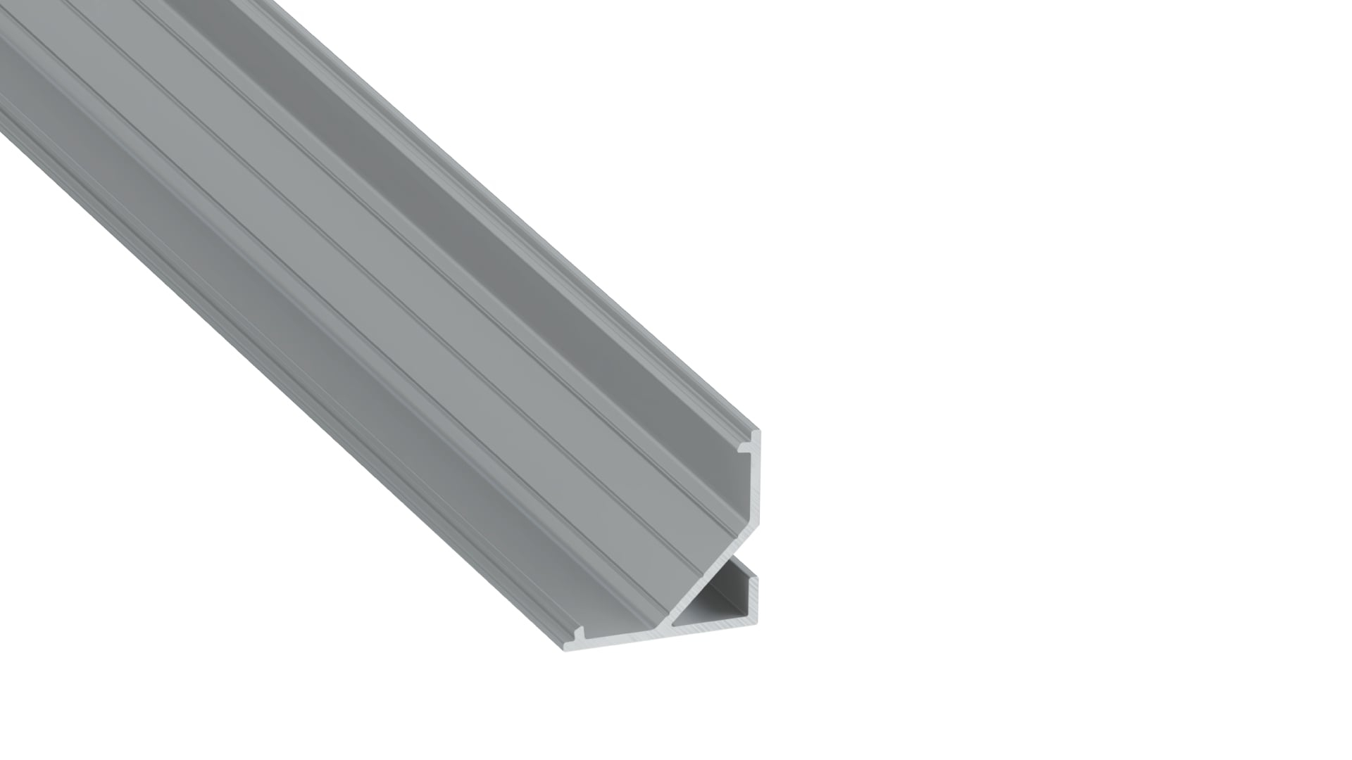 Profil LED kątowy Arre srebrny 3m klosz mleczny