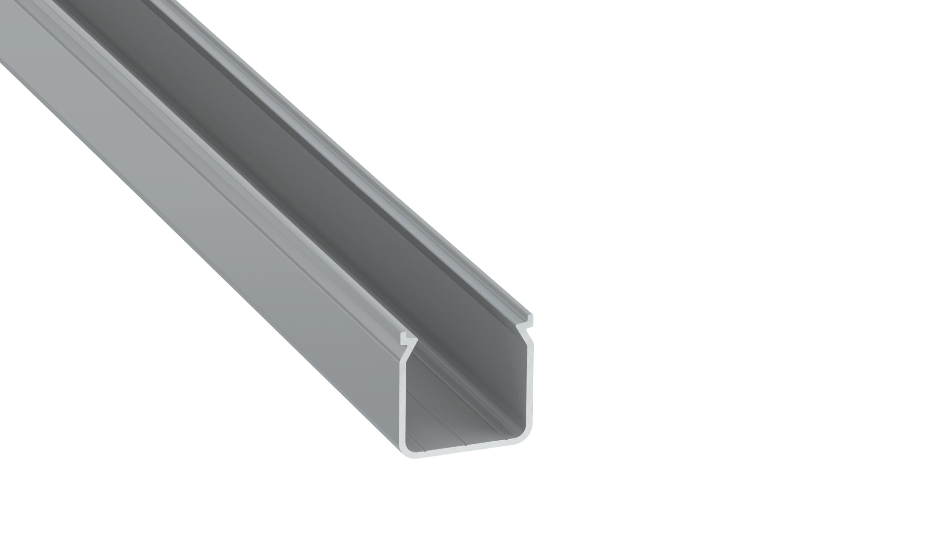 Profil LED natynkowy Helse srebrny 2m klosz mleczny